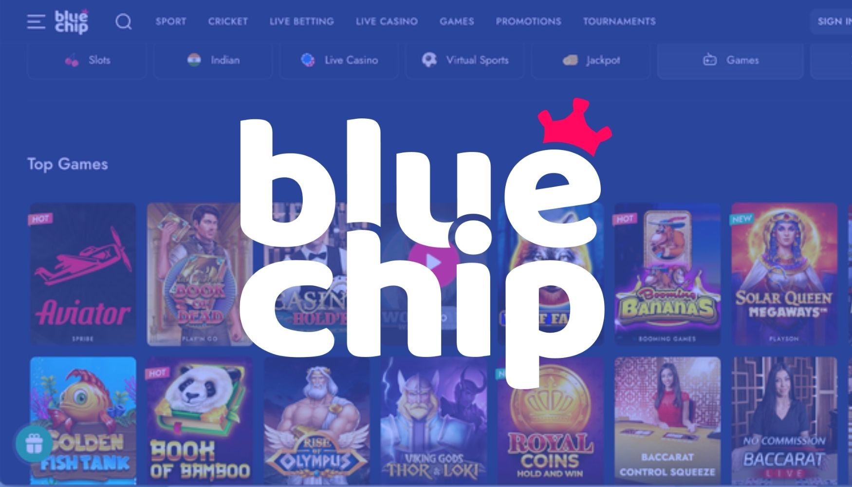 How to bet on sports at Bluechip website